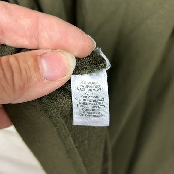 Lou & Grey womens small long sleeve soft medium weight t shirt mini dress hood - Picture 3 of 5